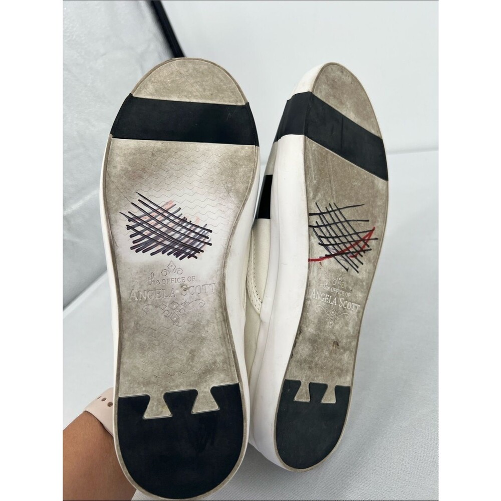 Canvas Slip-On Flats with Black Stripe Detail - Picture 5 of 7